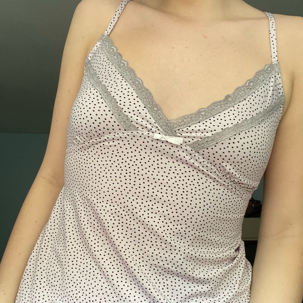 Y2k poka dot Marilyn Monroe tank